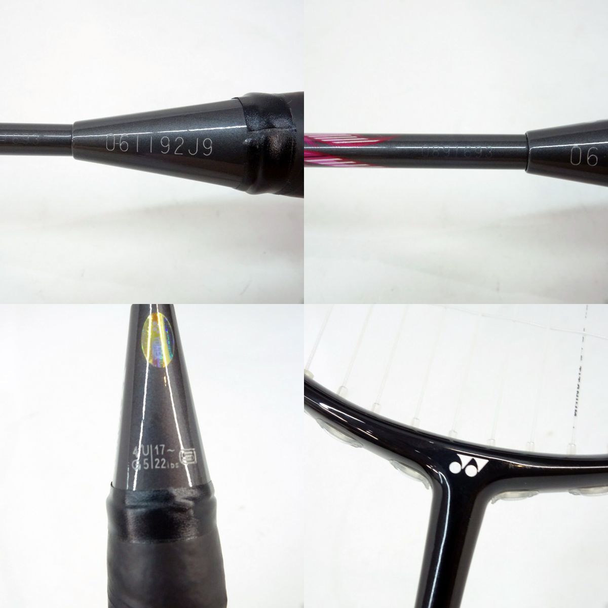 116 YONEX/ Yonex nano flair 200 NF-200 black magenta badminton racket size :4UG5 * used 