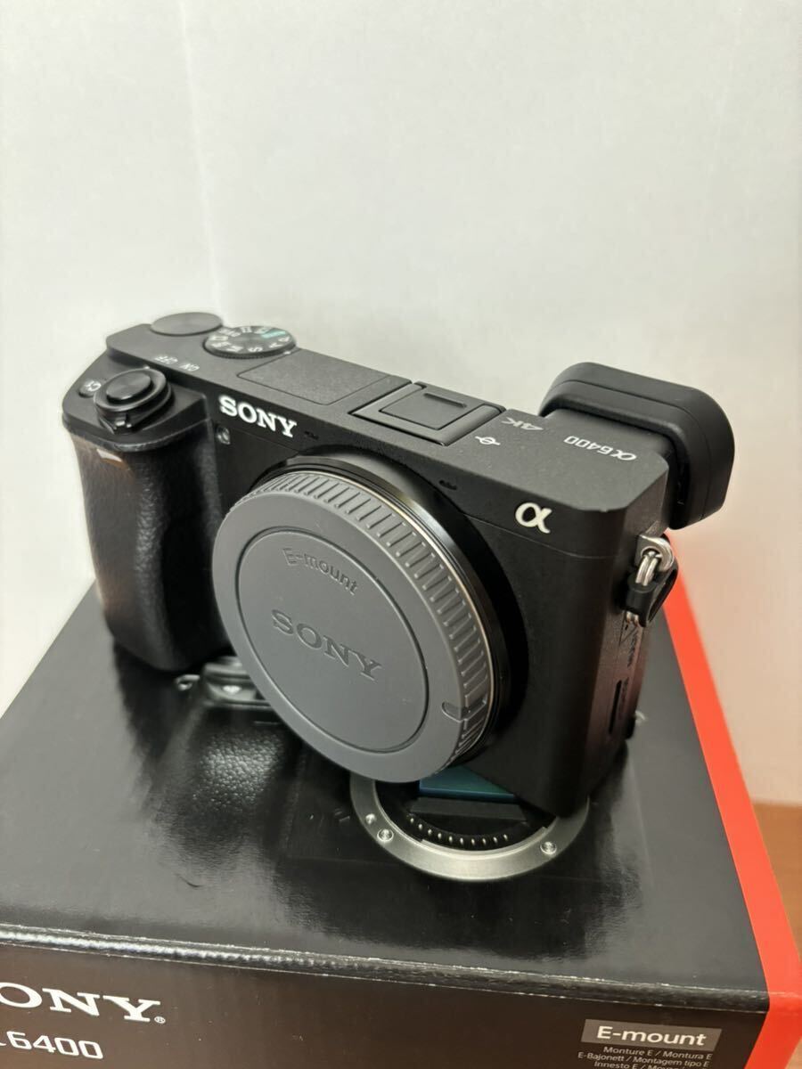 SONY Sony α6400 ILCE-6400 WW715296 mirrorless single-lens camera body beautiful goods shutter number of times 1729 times 