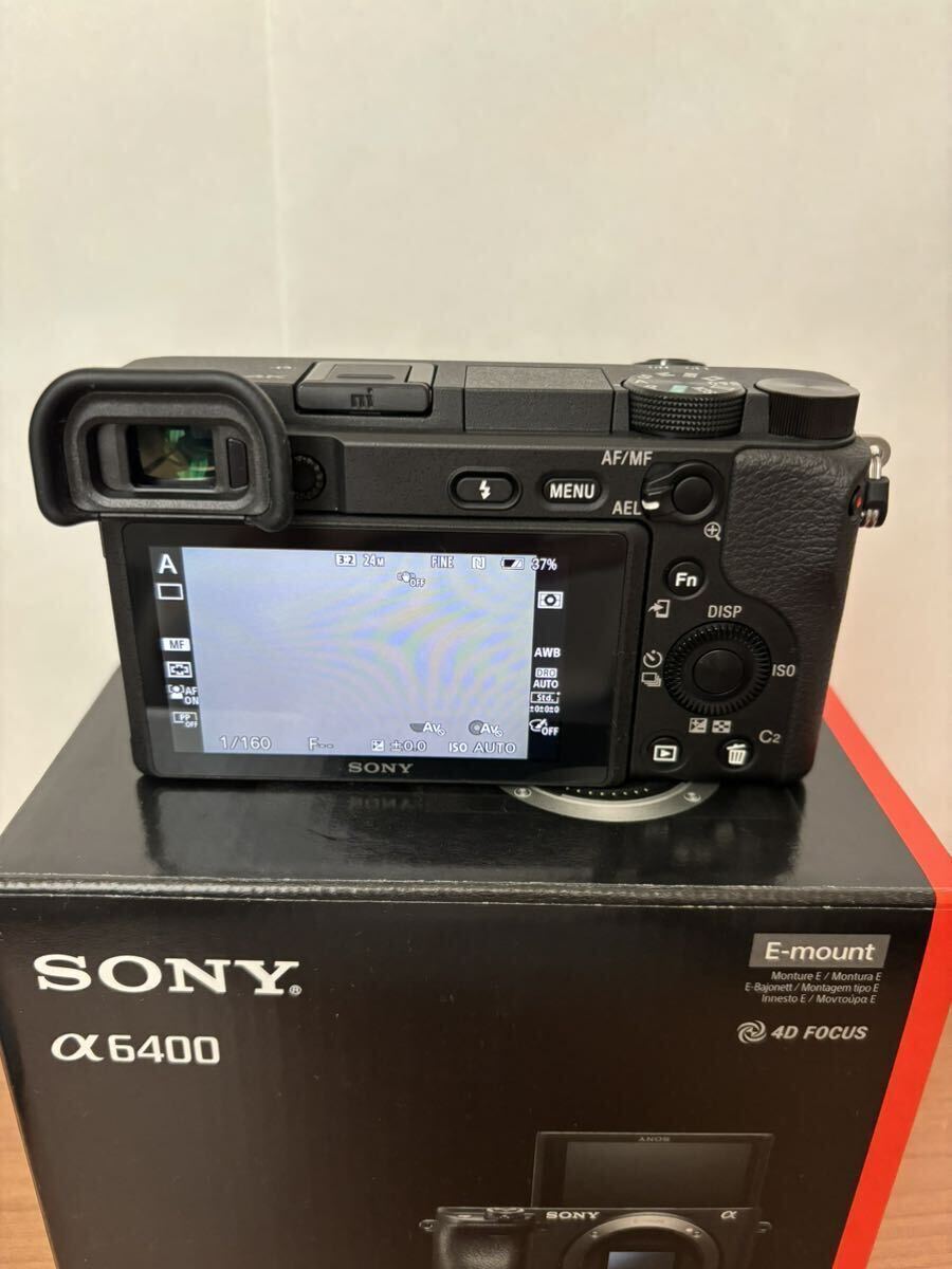 SONY Sony α6400 ILCE-6400 WW715296 mirrorless single-lens camera body beautiful goods shutter number of times 1729 times 