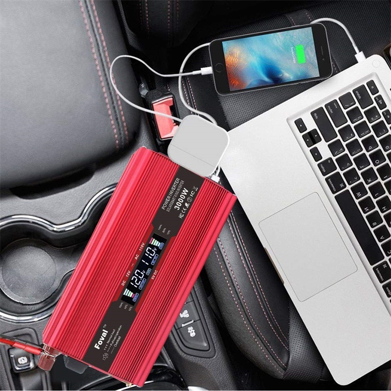  new goods inverter modification wave 1500W maximum 3000W AC100V DC12V car inverter car transformer sleeping area in the vehicle smartphone charge outdoor disaster prevention supplies Yinleader