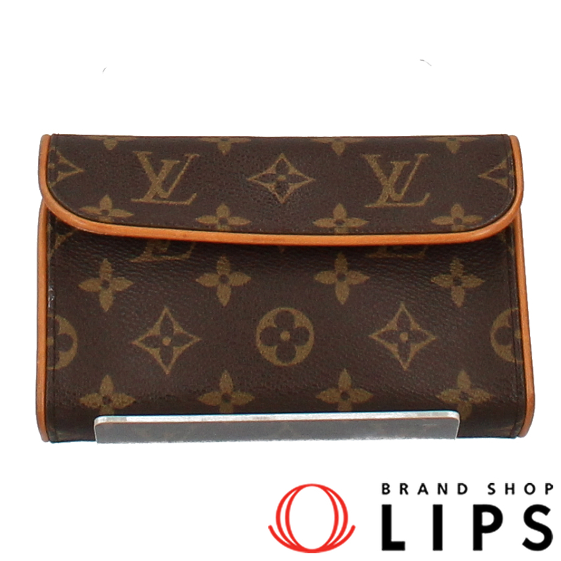  Louis * Vuitton pochette f Rolland tea nM51855 monogram lady's waist bag Brown records out of production goods beautiful goods used 