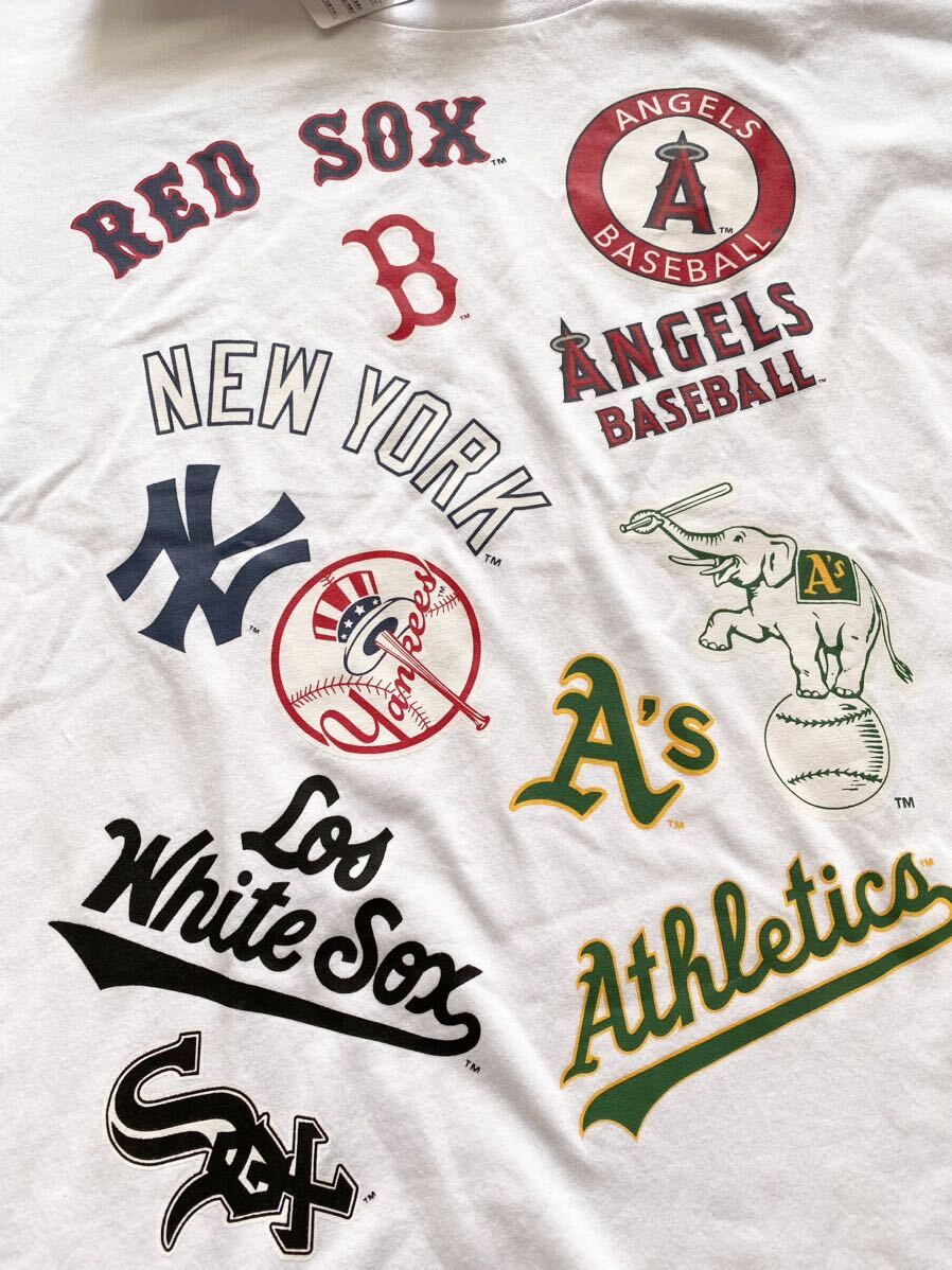 即決★新品160　MLB　半袖Tシャツ　メジャーリーグ　野球　白　_画像2