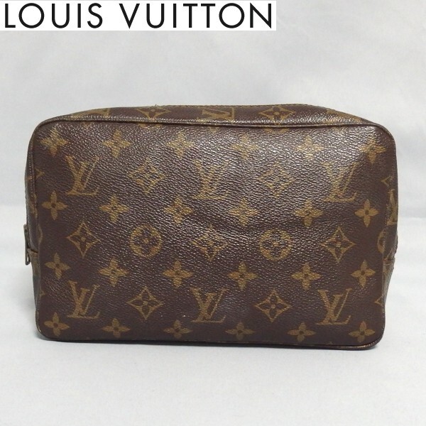 ★LOUIS VUITTON トゥルーストワレット23 M47524 モノグラム ポーチ セカンドバッグ 化粧ポーチ ルイ・ヴィトン★_画像1