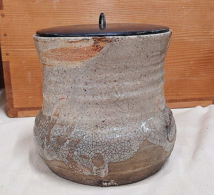 ☆茶碗魂☆A6 江戸時代 古志野水指 書付箱 茶道具の画像2