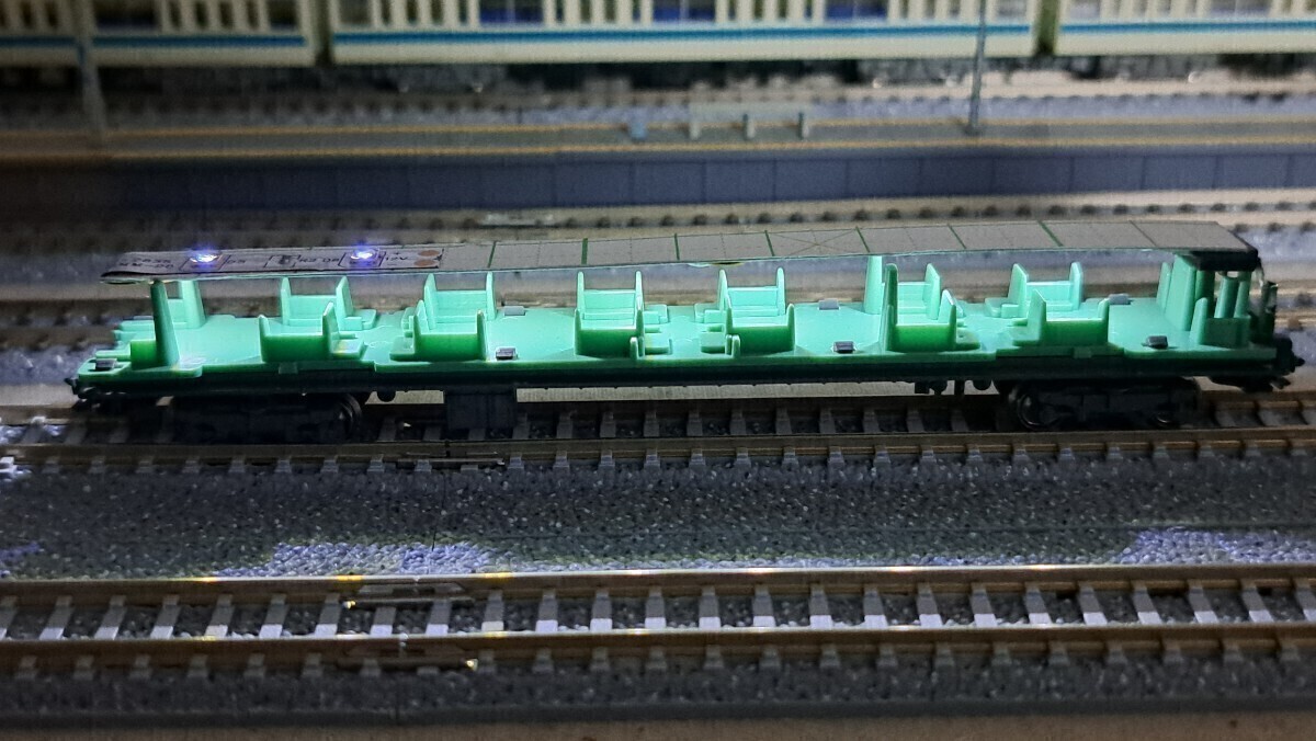 送料無料! 鉄道模型 nゲージ 自作 白色 LED led 室内灯 10両用＋予備2本 通勤型電車 近郊型電車 特急形電車 テープLED 点灯確認済み(3)の画像3