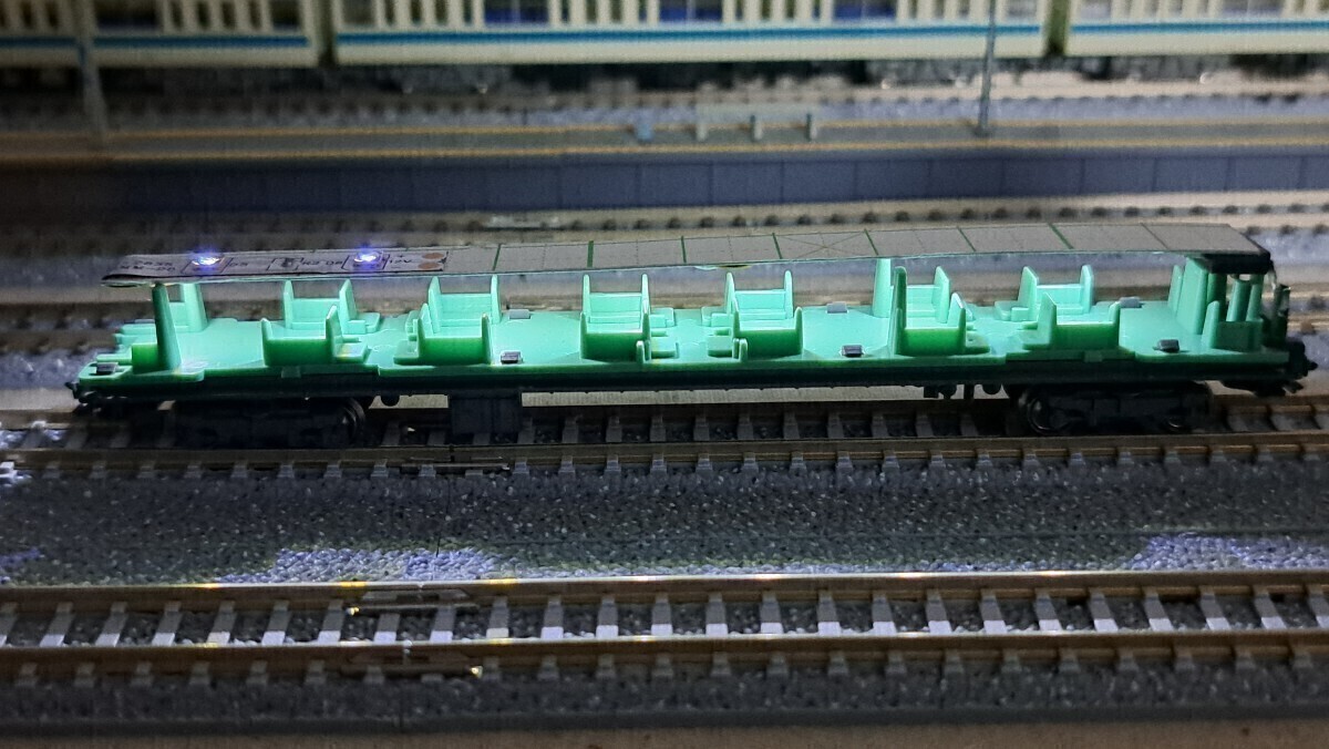 送料無料! 鉄道模型 nゲージ 自作 白色 LED led 室内灯 10両用＋予備2本 通勤型電車 近郊型電車 特急形電車 テープLED 点灯確認済み(1)