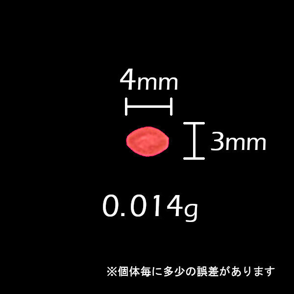 【釣増ビーズ】蓄光シモリ玉（小）赤100個＜新品・送料無料＞　(#18h)_画像6