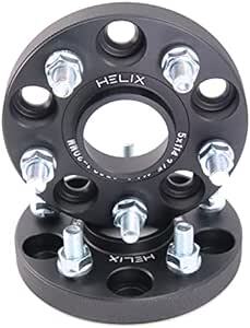 HELIX ハブ付 ワイドトレッドスペーサー 5H PCD114.3 15mm 内径60mm M12XP1.5 マットブラック【2_画像1