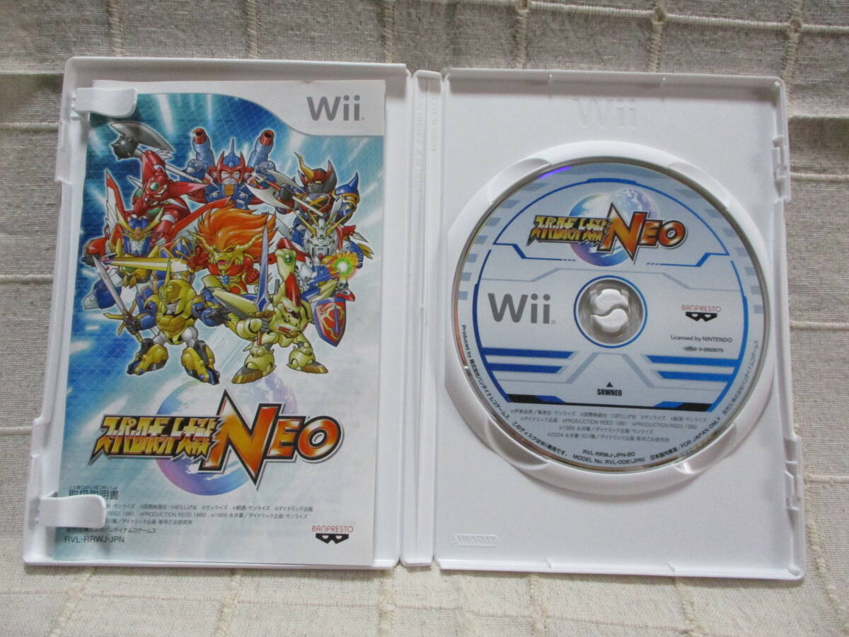 Wii 「スーパーロボット大戦 NEO」ゲームソフト／バンダイナムコ バンプレスト　　　　管理：(B3-195_画像3