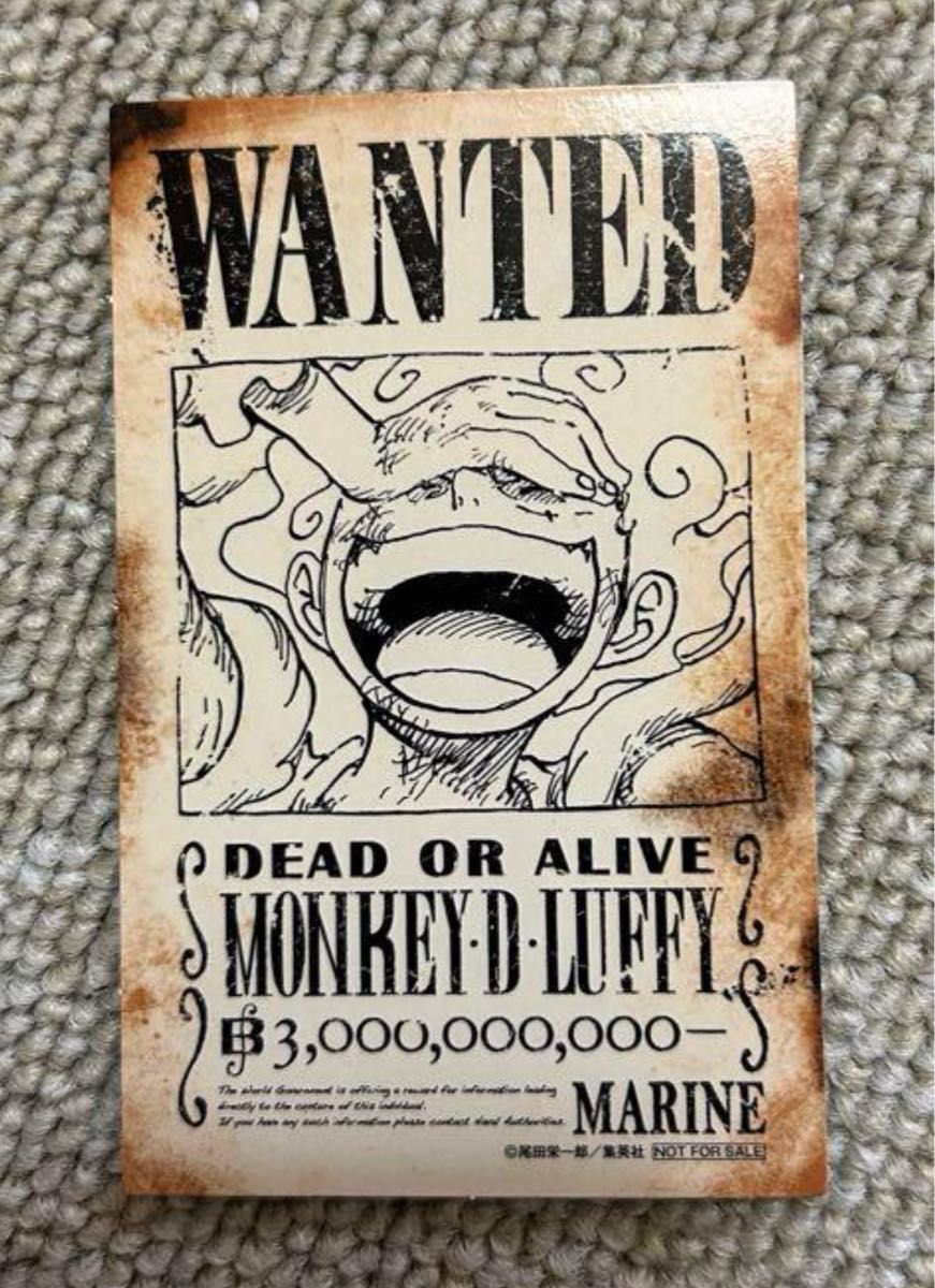 ジャンプフェスタ 限定 配布品 ルフィ ニカ 手配書 ONE PIECE ジャンプフェスタ 限定 配布品 ルフィ ニカ 手配書 ONE PIECE