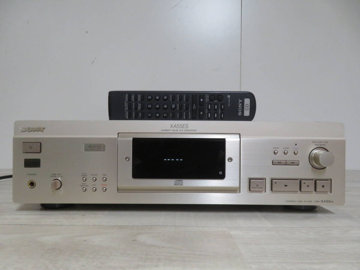  beautiful goods! SONY Sony CDP-XA55ES CD player remote control / power cord attaching non smoking environment. addition image equipped 