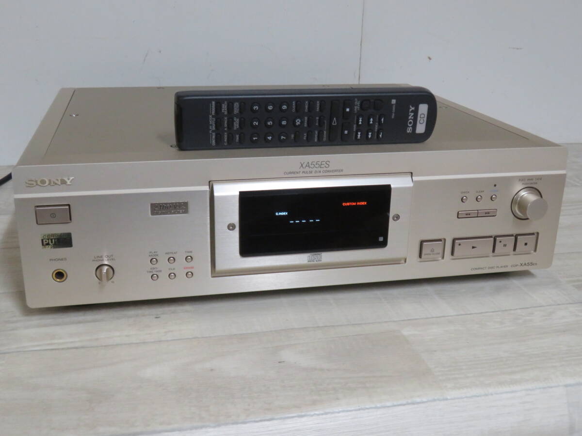  beautiful goods! SONY Sony CDP-XA55ES CD player remote control / power cord attaching non smoking environment. addition image equipped 