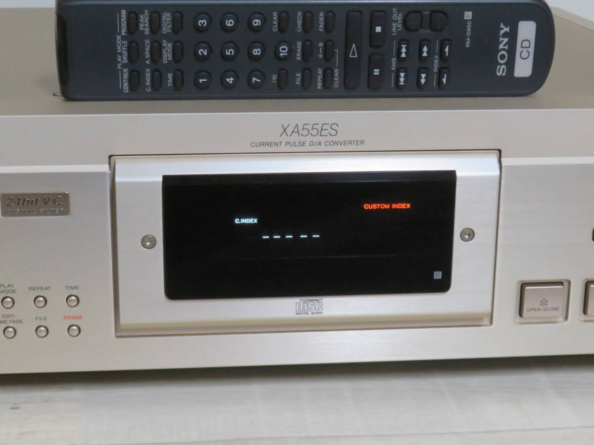 美品! SONY ソニー CDP-XA55ES CDプレーヤー リモコン/電源コード付き 非喫煙環境です 追加画像有り 
