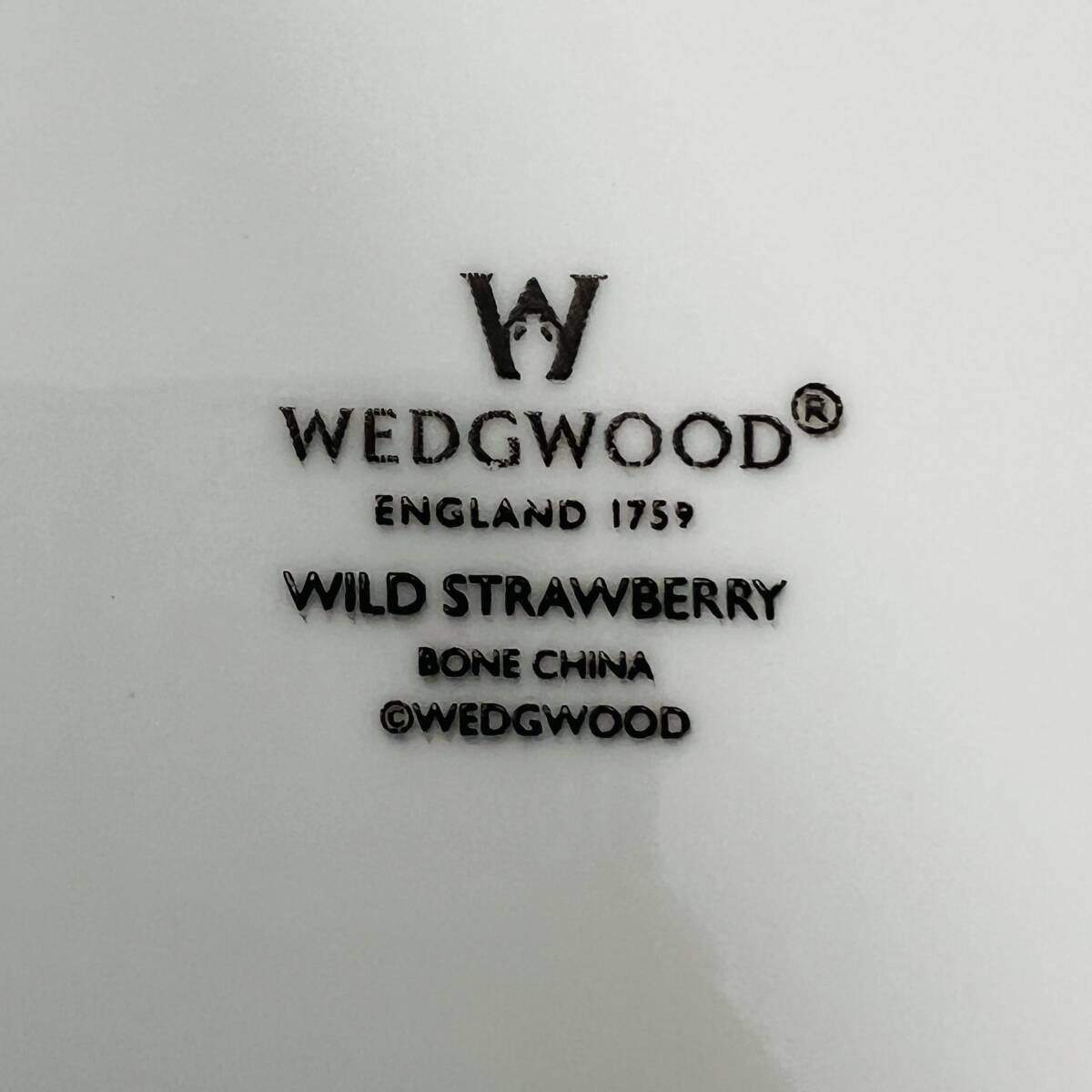 【WEDGWOOD/ウェッジウッド】ワイルドストロベリー ティーカップ ペア 未使用品★9801の画像9