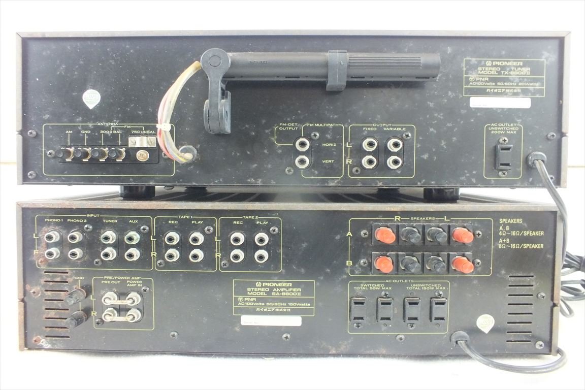 ☆ pioneer パイオニア TX-8800II SA-8800II アンプチューナー 現状品 中古 240507A5025の画像9