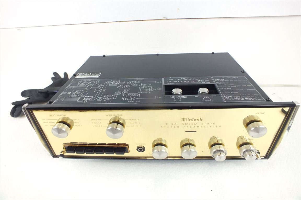 ☆ McIntosh マッキントッシュ C26 アンプ 音出し確認済 中古 240407M4640_画像1