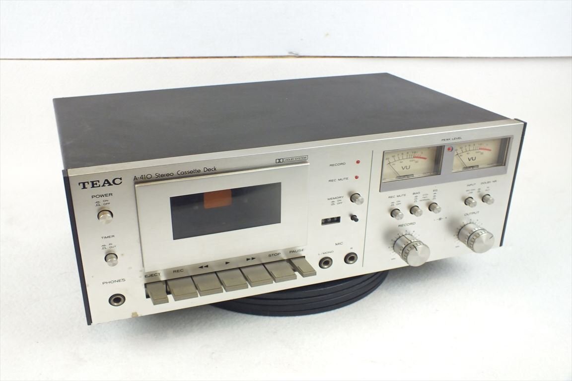 ☆ TEAC ティアック A-410 カセットデッキ 中古 現状品 240507R6155_画像1