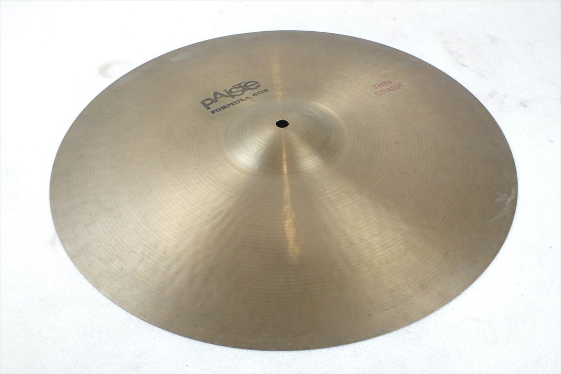 ☆ PAiSTE FORMULA602 THIN CRASH パイステ シンバル 中古 現状品 240507M4197_画像1