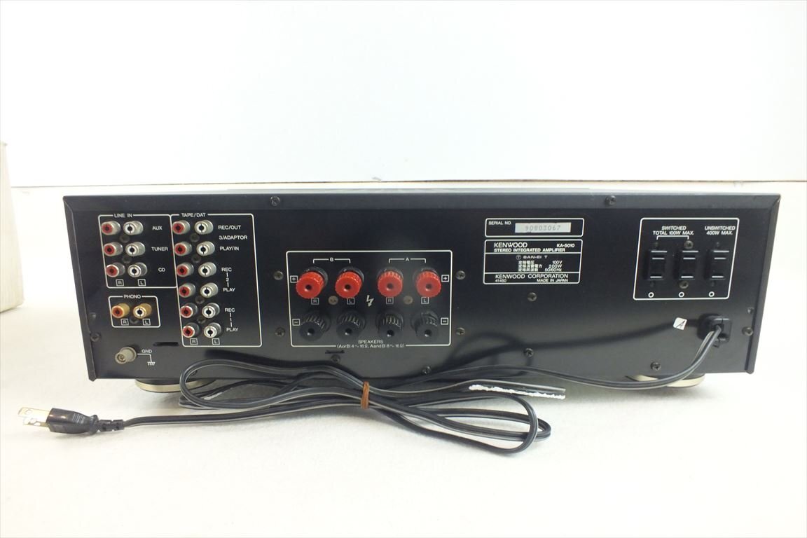 ☆ KENWOOD ケンウッド KA-5010 アンプ 音出し確認済 中古 240507M4475A_画像7