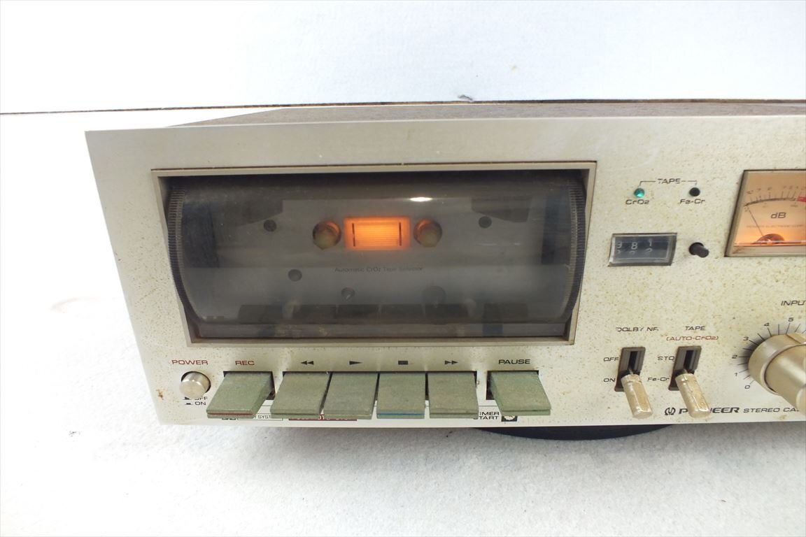 ☆ PIONEER パイオニア CT-4 カセットデッキ 中古 現状品 240507R6068_画像2