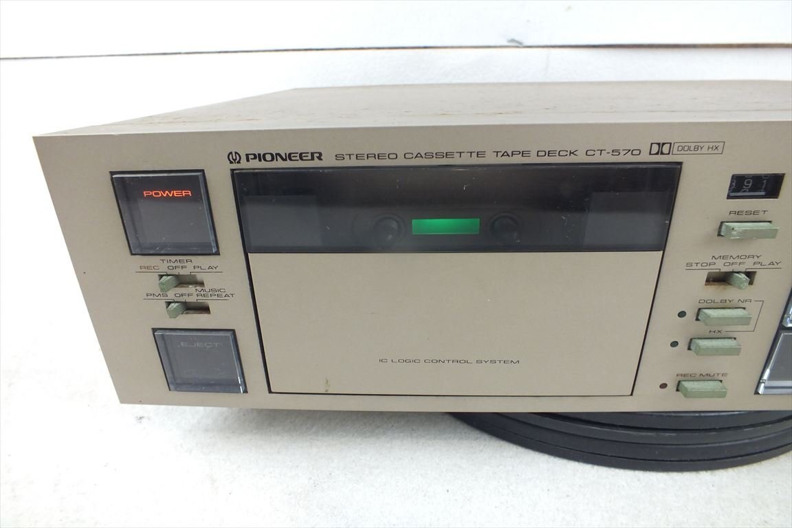 ☆ PIONEER パイオニア CT-570 カセットデッキ 中古 現状品 240507A5260_画像2