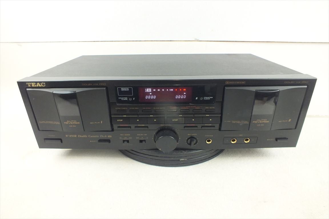 ☆ TEAC ティアック W-850R カセットデッキ 中古 現状品 240507M4468_画像1