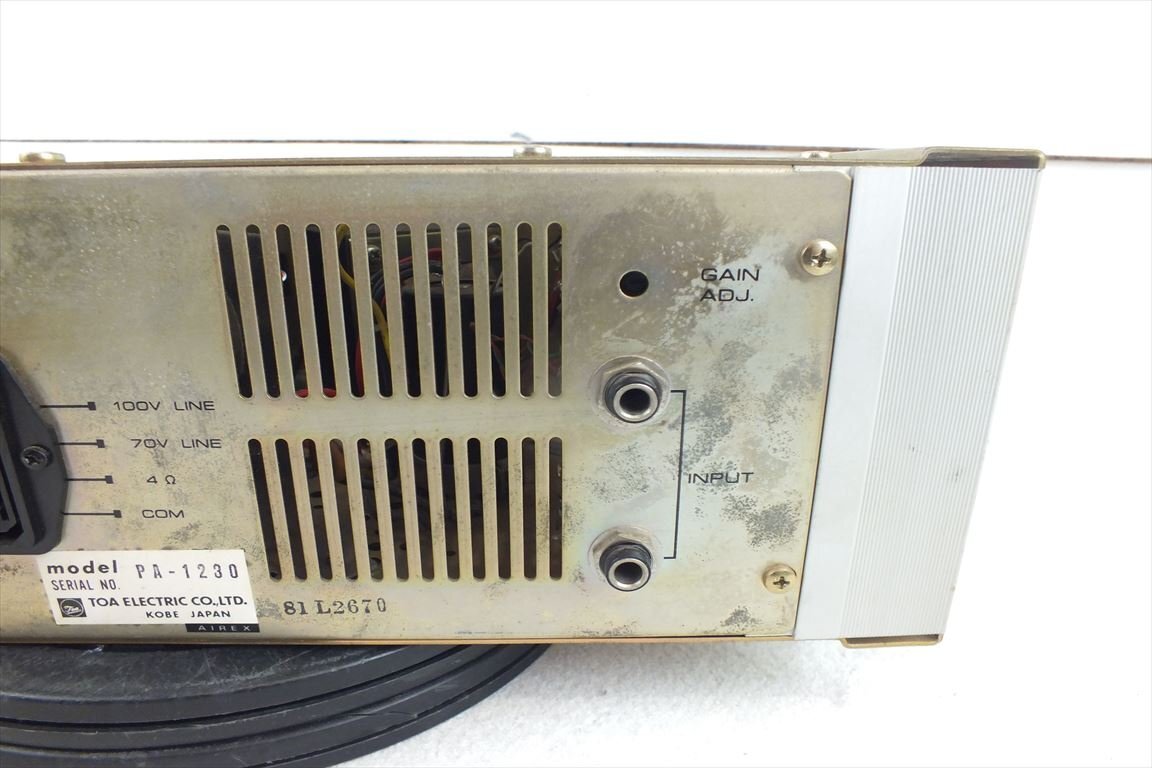 Yahoo!オークション - TOA PA-1230 アンプ 音出し確認済 中古 Yahoo!オークション - TOA PA-1230 アンプ 音出し確認済 中古