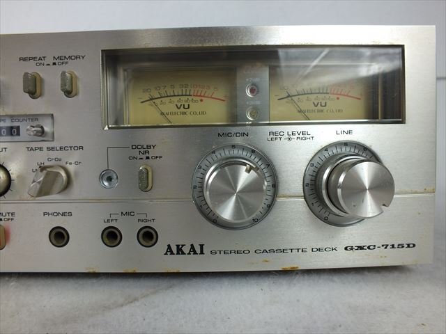 ★ AKAI アカイ 赤井 GXC-715D カセットデッキ 中古 現状品 240501Y8239_画像5