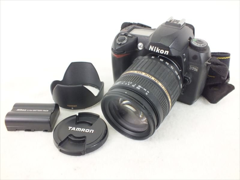 ♪ Nikon ニコン D70s デジタル一眼レフ XR DiII 18-200mm 1:3.5-6.3 中古 現状品 240411E3643の画像1