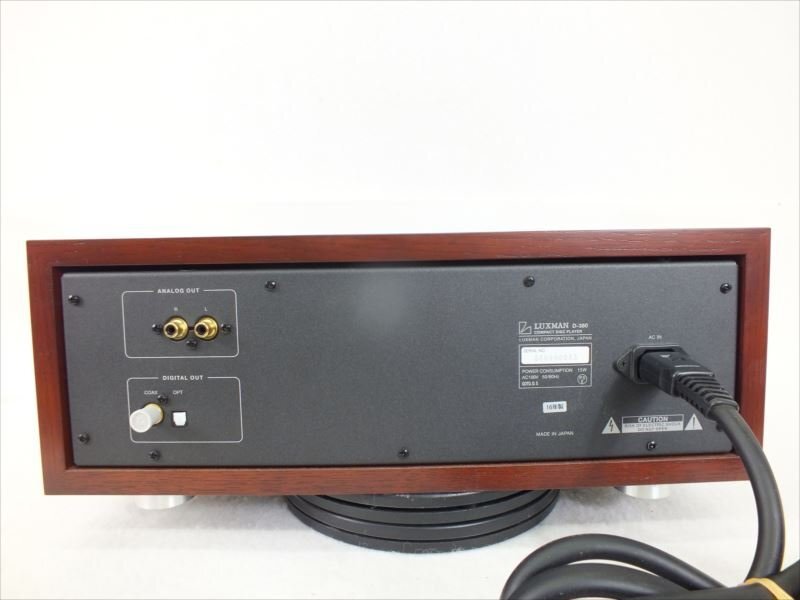 ! LUXMAN Luxman D-380 CD player operation verification settled OK sound out verification settled used present condition goods 240511H2279
