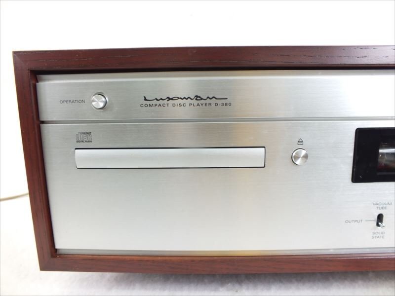 ! LUXMAN Luxman D-380 CD player operation verification settled OK sound out verification settled used present condition goods 240511H2279