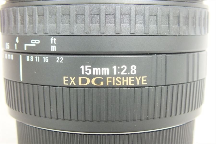 ★ SIGMA シグマ 15mm 1:2.8 EX DG レンズ Canonマウント 現状品 中古 240401Y8458の画像9