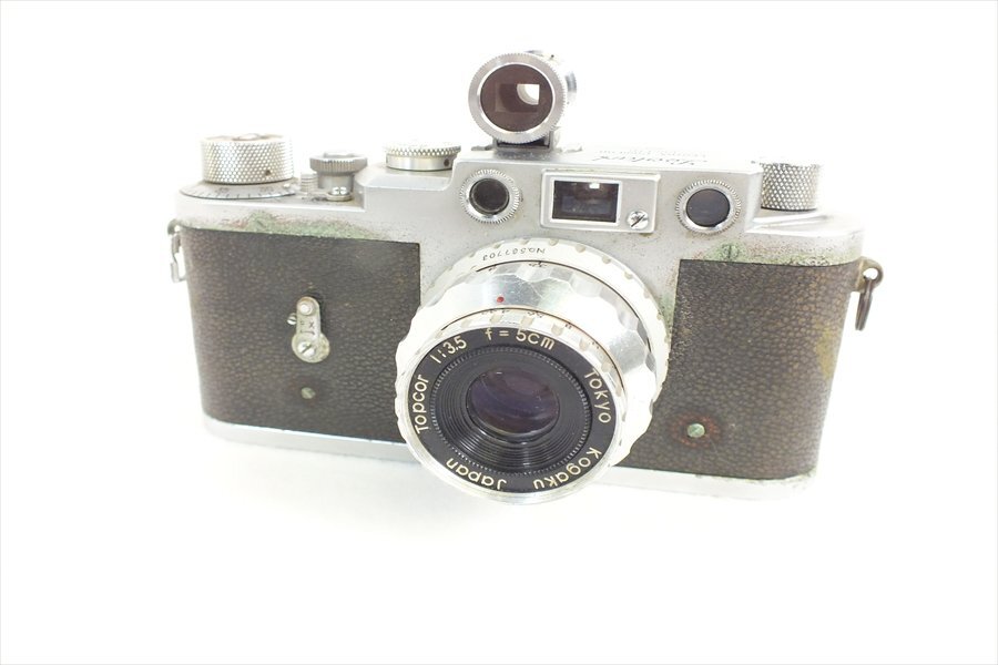 ◇ Leotax レオタックス K型 レンジファインダー Topcor 3.5 5cm フィルムカメラ 現状品 中古 240408R7196の画像1