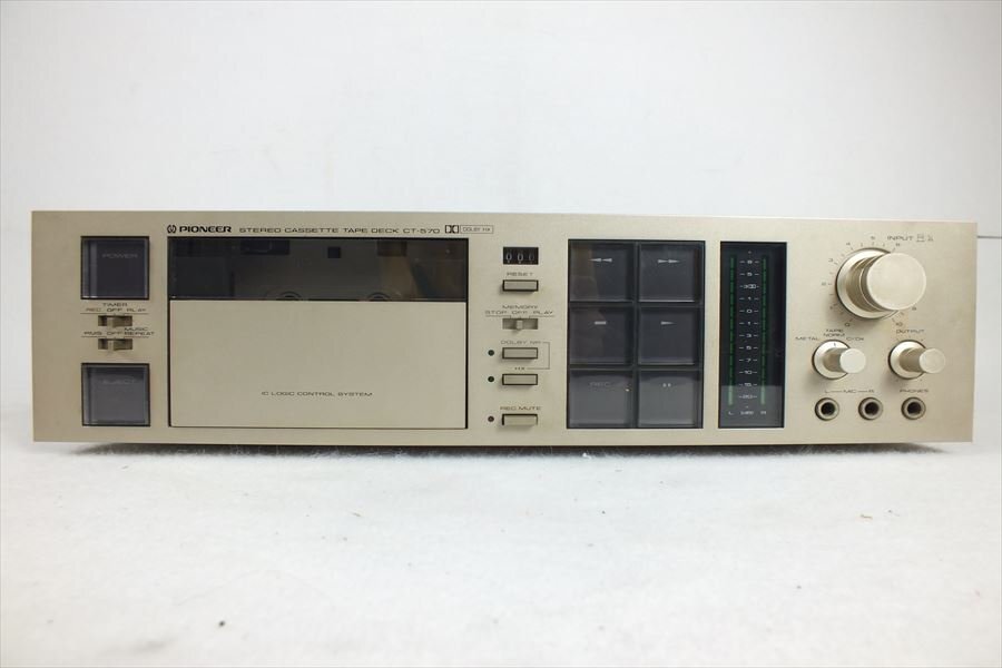 ★ PIONEER パイオニア CT-570 カセットデッキ 中古 現状品 240501C4262の画像2