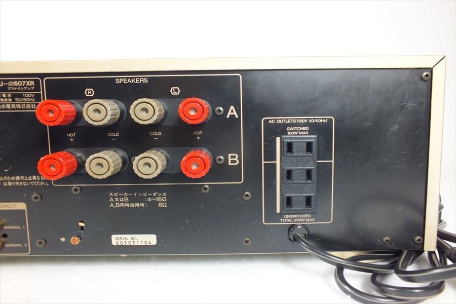 ★ SANSUI サンスイ AU-α607XR アンプ 中古 現状品 240501N3063の画像8