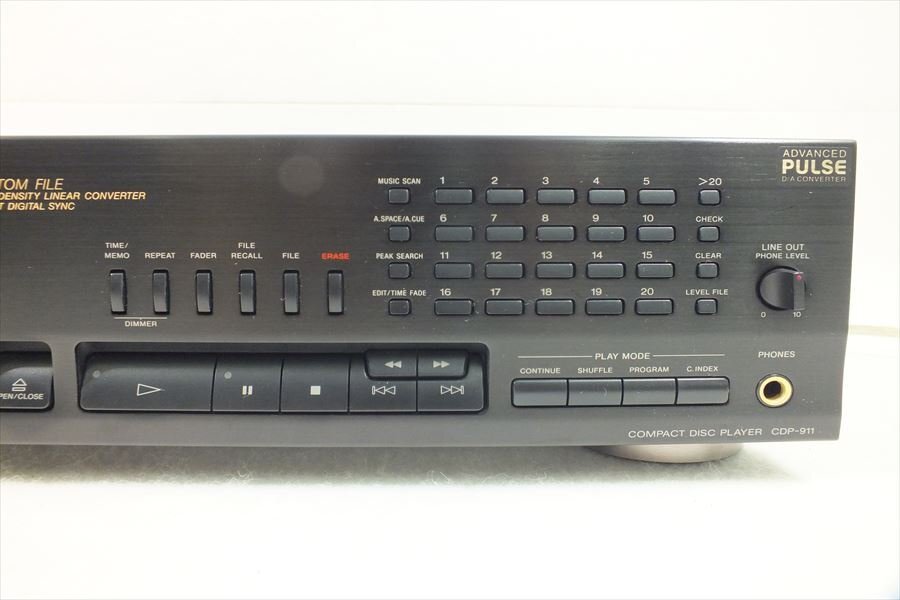 □ SONY ソニー CDP-911 CDプレーヤー 中古 現状品 240506G6106の画像5