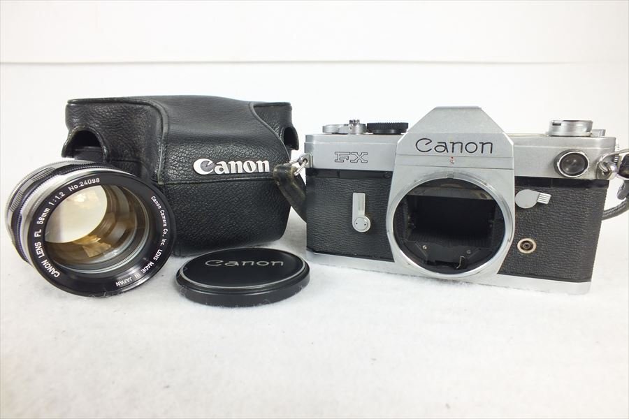 ★ Canon キャノン FX フィルム一眼レフ 58mm 1:1.2 中古 現状品 240501C4044_画像1