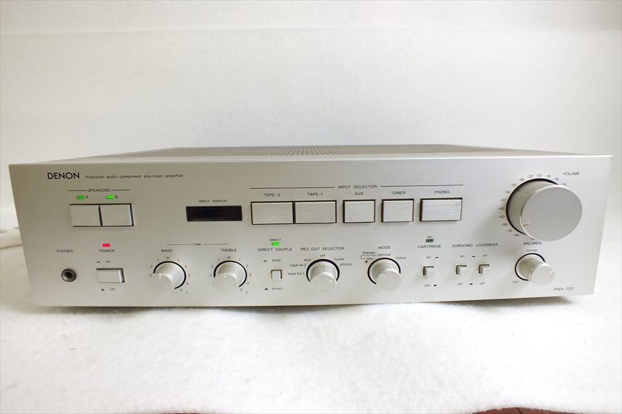 ◇ DENON デノン PMA-750 アンプ 中古 現状品 240408T3340の画像2