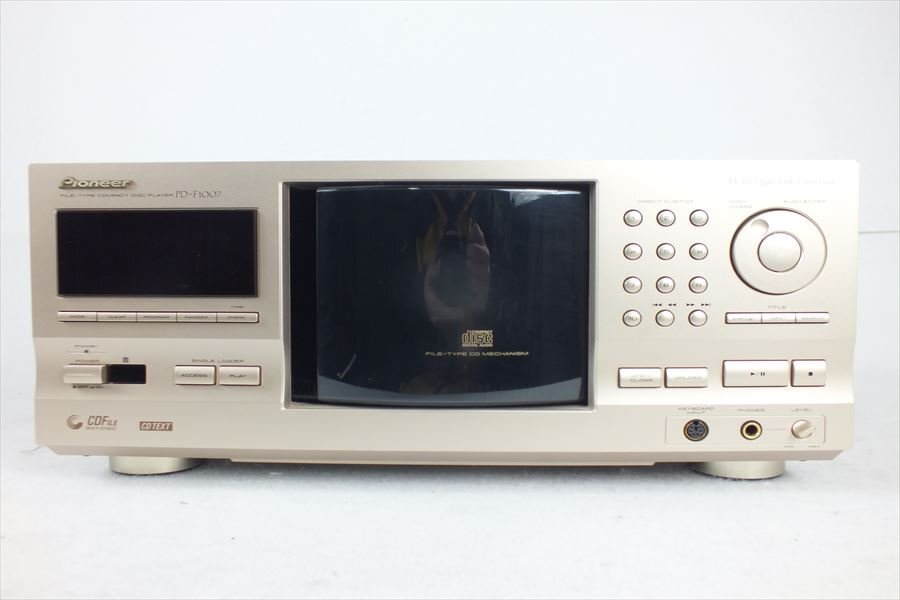 * PIONEER Pioneer PD-F1007 CD player sound out OK operation verification settled used present condition goods 240501C4002