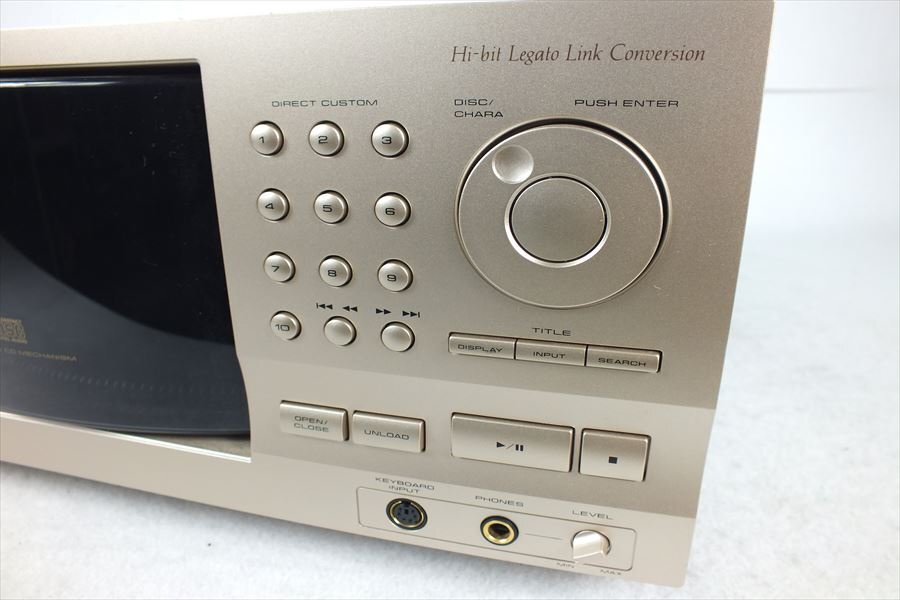 * PIONEER Pioneer PD-F1007 CD player sound out OK operation verification settled used present condition goods 240501C4002