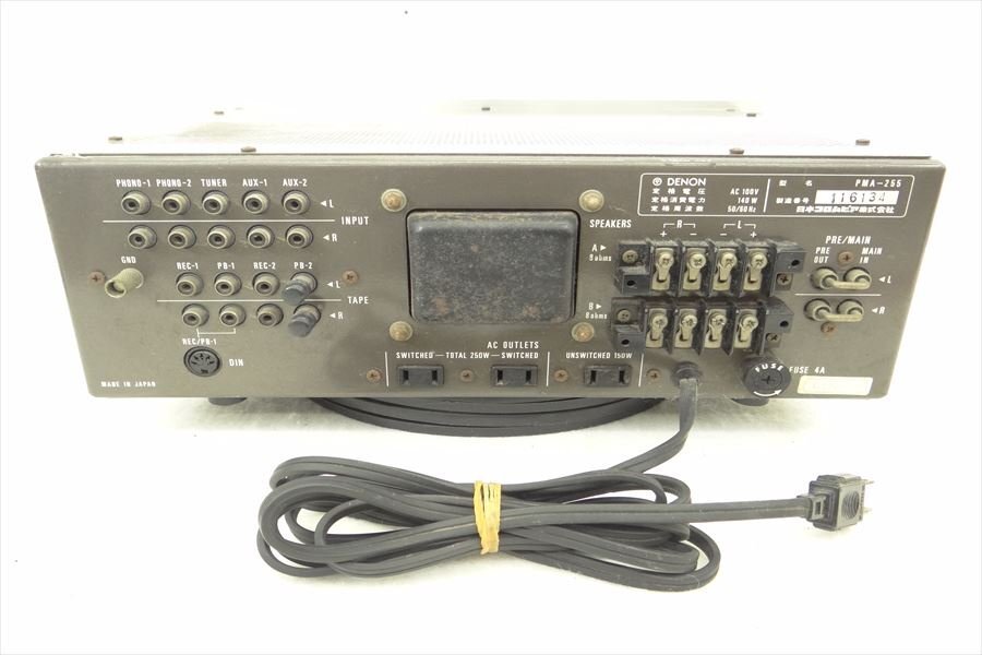 ▼ DENON デノン PMA-255 アンプ 中古 現状品 240405K2158_画像9