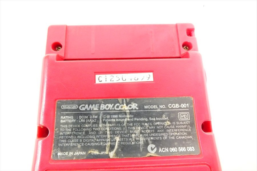 ◇ Nintendo 任天堂 CGB-001 ゲームボーイカラー ゲーム機 中古 現状品 240508R7037_画像10