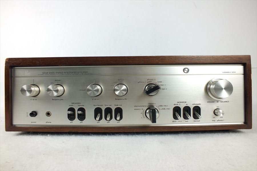 * LUXMAN Luxman L-505V amplifier used present condition goods 240501N3140