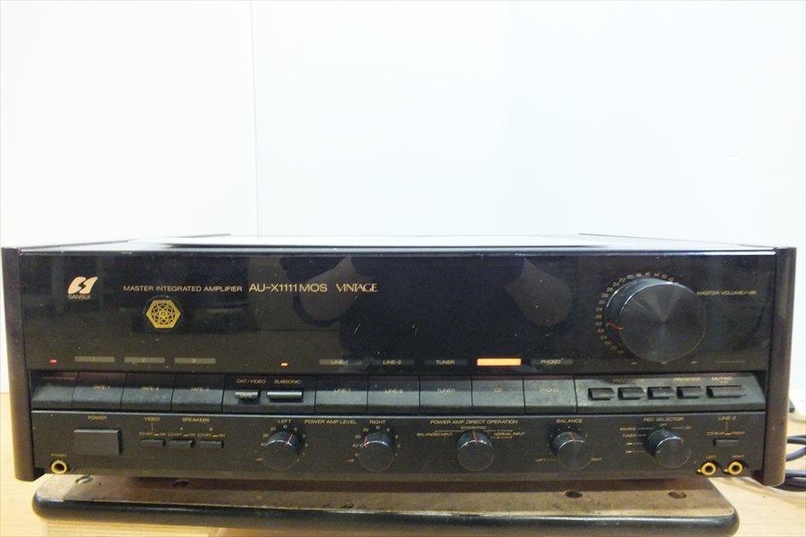 ◇ SANSUI サンスイ AU-X1111MOS VINTAGE アンプ 音出し確認済 中古 現状品 240508R7103_画像2