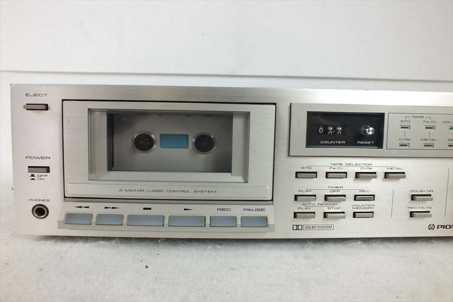 ★ PIONEER パイオニア CT-520 カセットデッキ 現状品 中古 240501C4108_画像2