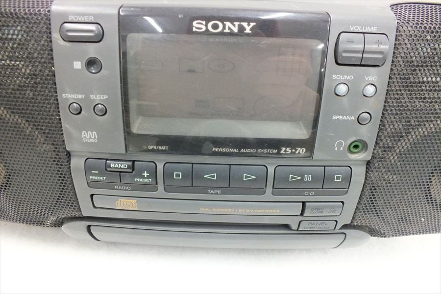 ◆ SONY ソニー ZS-70 ラジカセ 中古 現状品 240309G3274_画像4