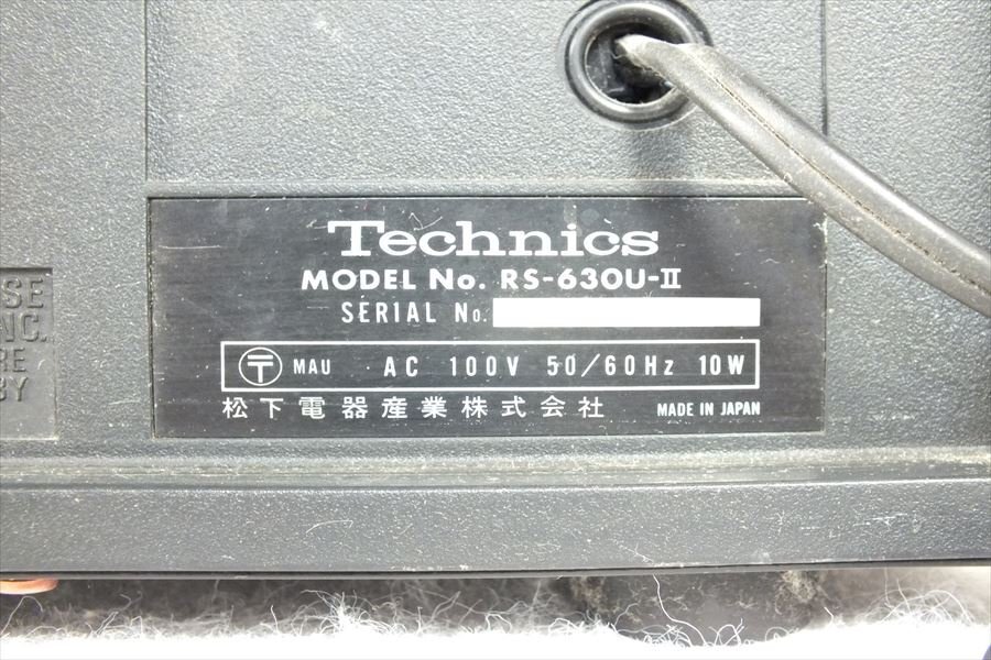 ★ Technics テクニクス RS-630U-II カセットデッキ 中古 現状品 240501N3182_画像10