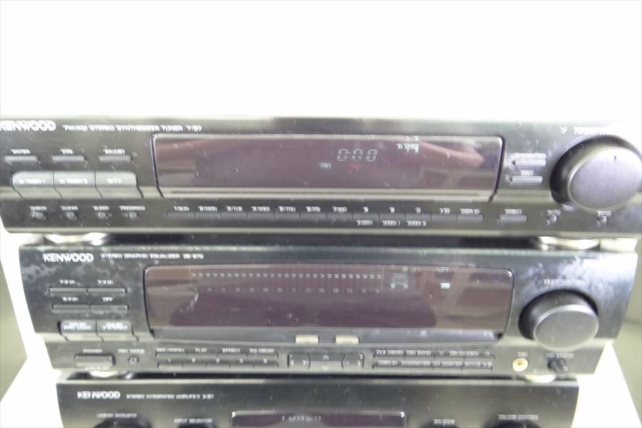 ▼ KENWOOD ケンウッド X-87 A-97 T-97 GE-970 S-10M OMNI-7 システムコンポ 現状品 中古 240505K2003_画像2