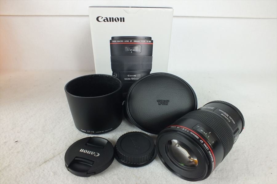 ★ Canon キャノン レンズ EF 100mm 1:2.8 L IS USM 中古 現状品 240501N3258_画像1