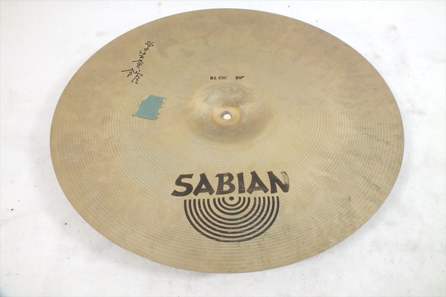 * SABIAN MEDIUM RIDE 51cm 20~ ride тарелки б/у текущее состояние товар 240506G6114